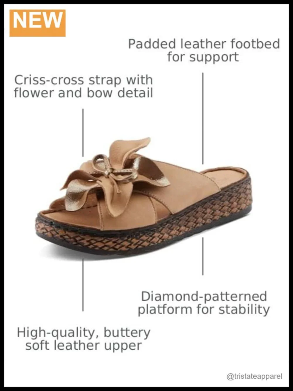 Spring Step Women's Hilary Glam Leather Wedge Sandal Comfort